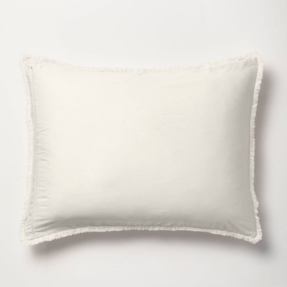 Open Box - Heavyweight Linen Blend Comforter Sham - Picture 4 of 4